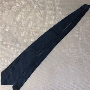 Navy white spot tie NEVER WORN